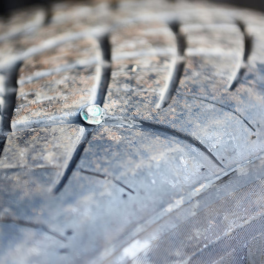 Flat Tire Service Near Pickering, Ontario. Nail in tire.