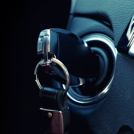 Don't get locked out! Sparky Express offers 24/7 car lockout service in Toronto, Ontario. (Photo shows locked keys in car)